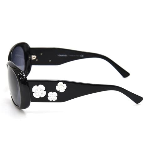 chanel black and white flower sunglasses|Chanel unisex sunglasses.